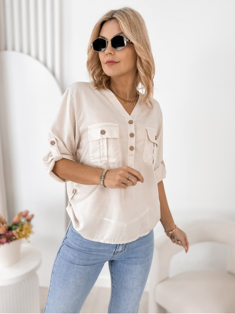 BLUZKA ISETTE BEŻOWA