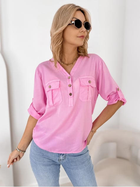 BLUZKA ISETTE PUDROWY RÓŻ