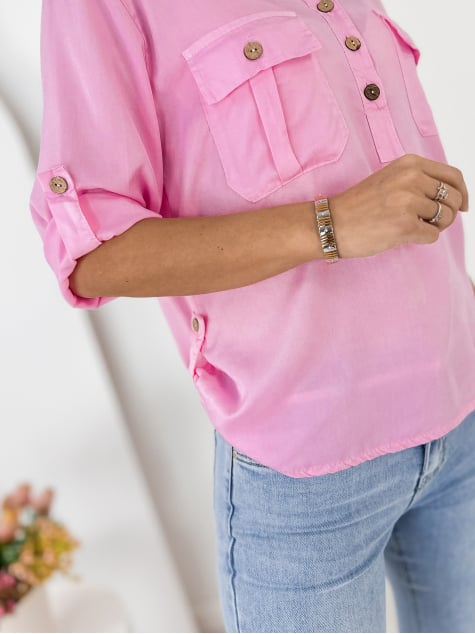 BLUZKA ISETTE PUDROWY RÓŻ