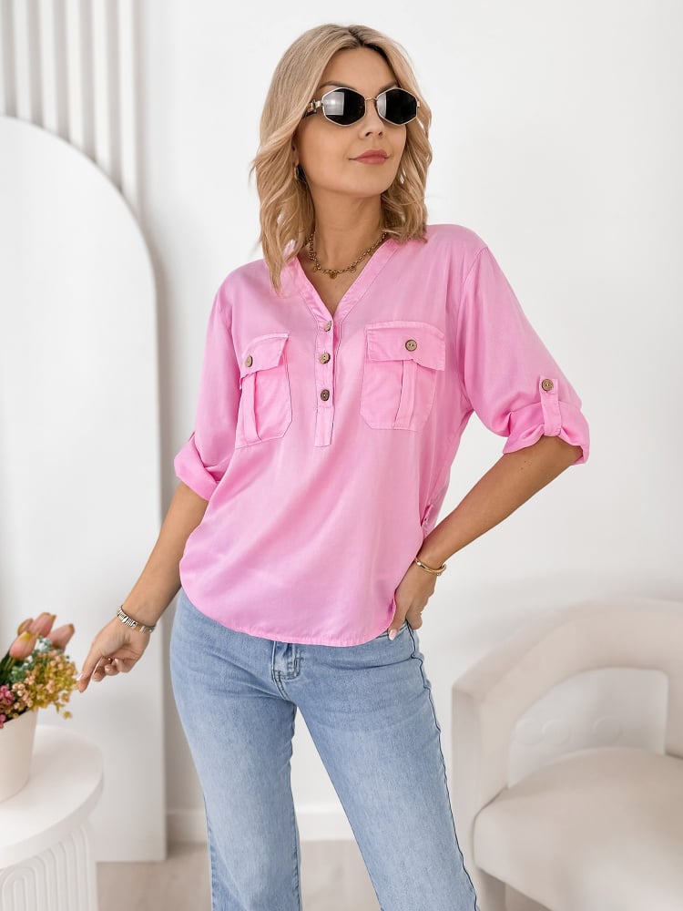 BLUZKA ISETTE PUDROWY RÓŻ