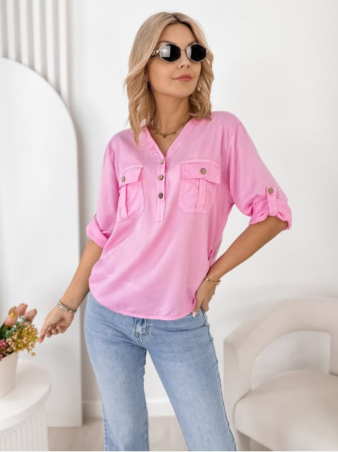 BLUZKA ISETTE PUDROWY RÓŻ