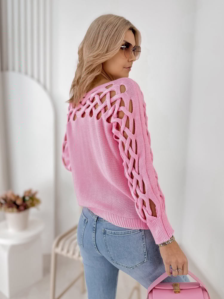 SWETER MEGEVE RÓŻOWY