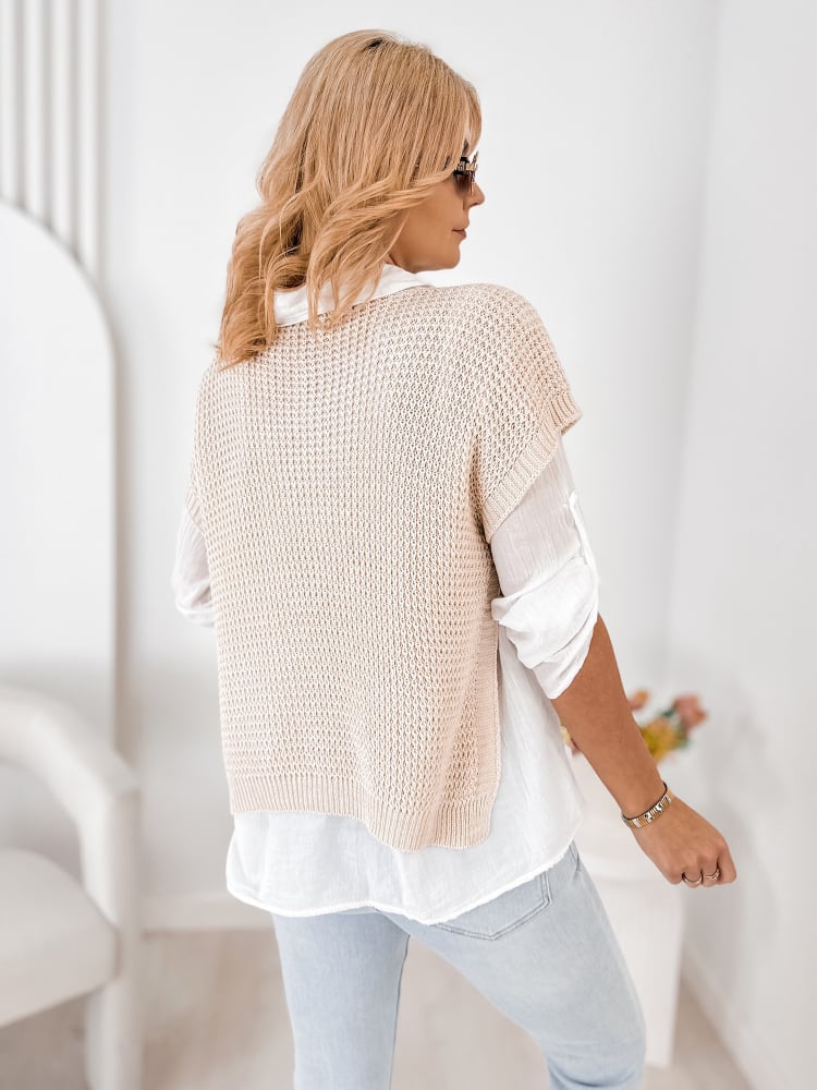 KOMPLET ARNEZ BEŻOWY