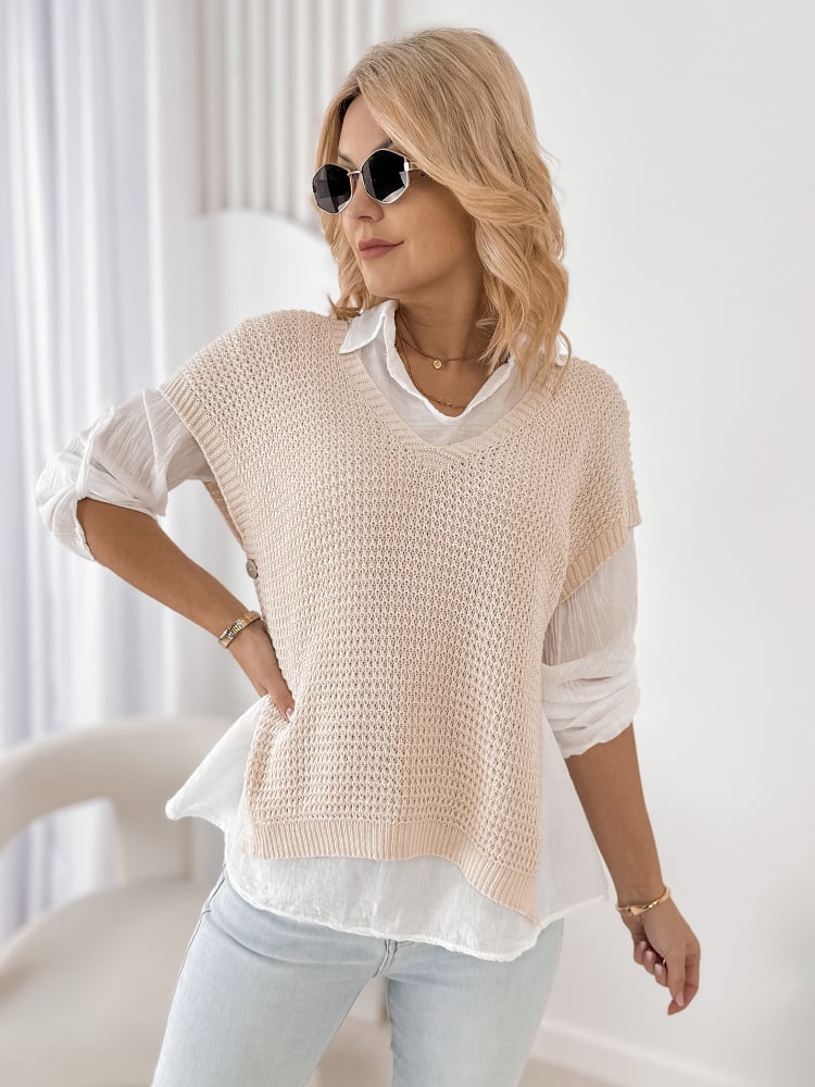 KOMPLET ARNEZ BEŻOWY