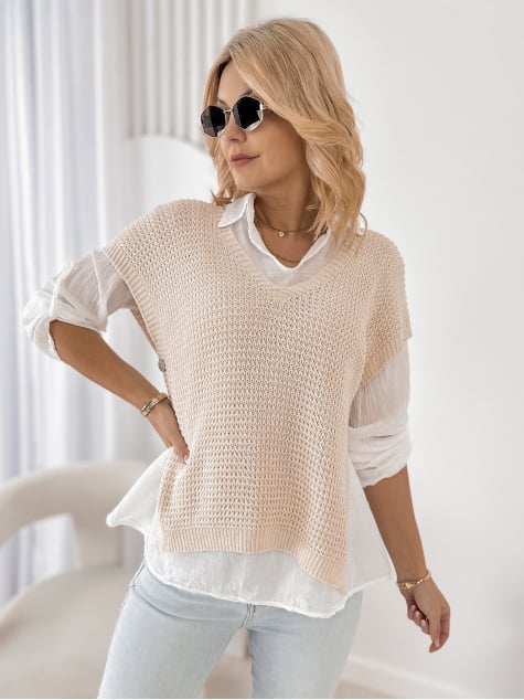 KOMPLET ARNEZ BEŻOWY