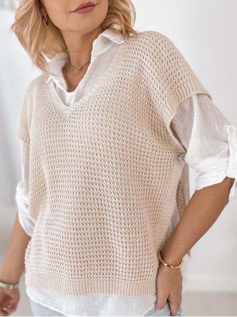 KOMPLET ARNEZ BEŻOWY