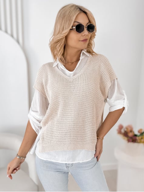 KOMPLET ARNEZ BEŻOWY