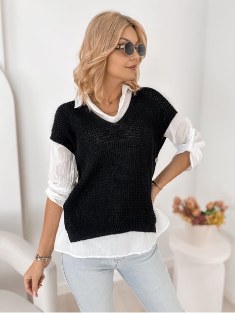 KOMPLET ARNEZ CZARNY