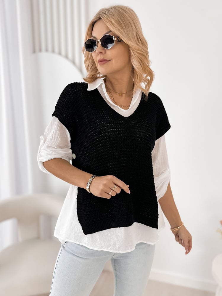 KOMPLET ARNEZ CZARNY