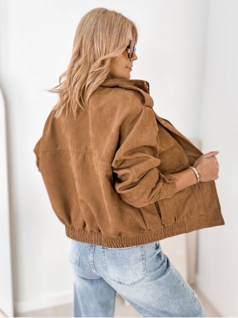 KURTKA ZAMSZOWA CARMEN KARMELOWA