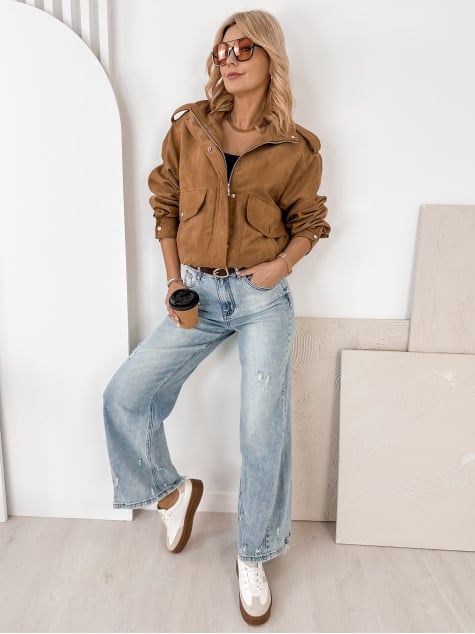 KURTKA ZAMSZOWA CARMEN KARMELOWA