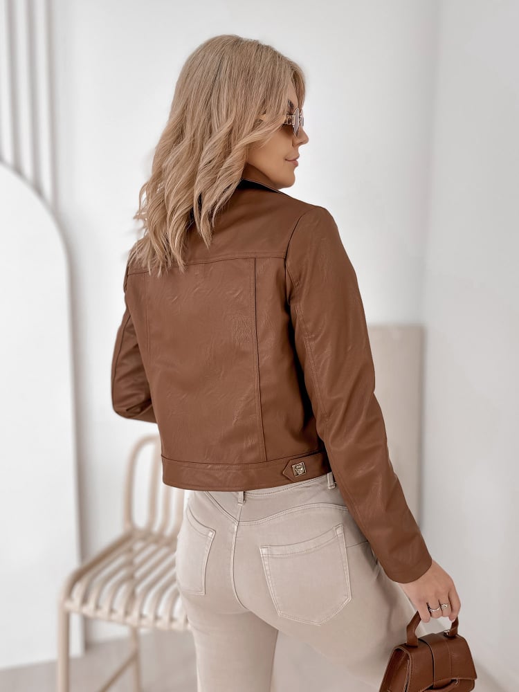 KURTKA HYRES KARMELOWA