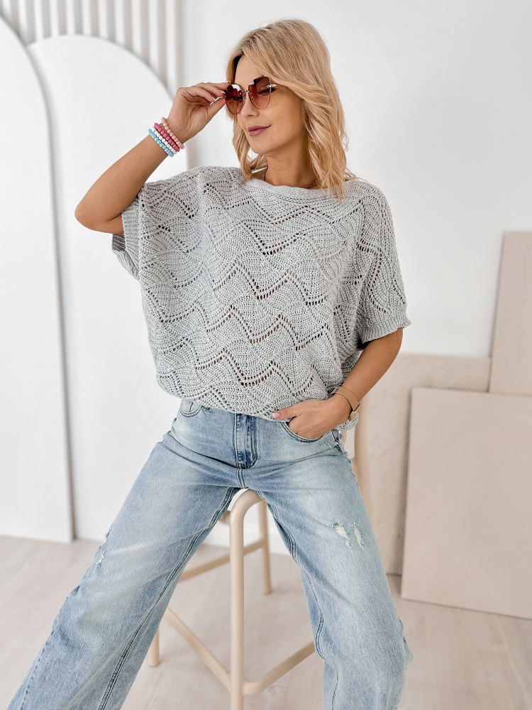 SWETER CORSICA SZARY