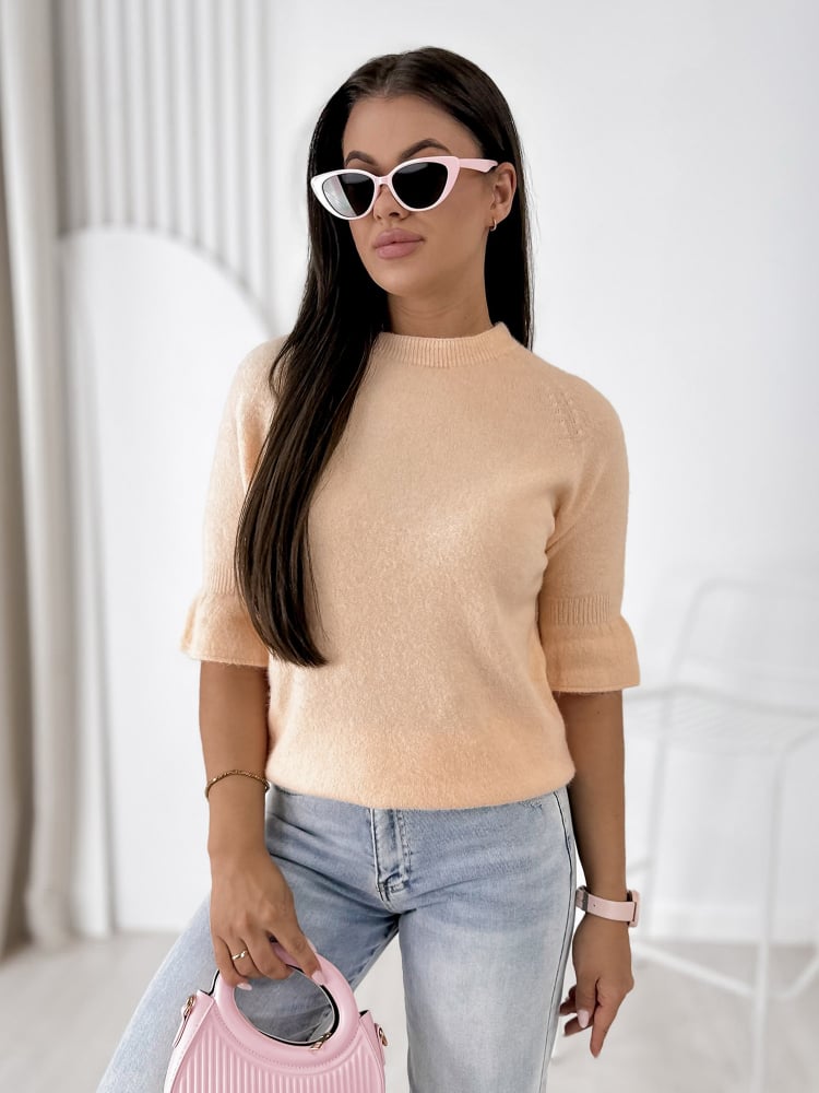 SWETER BRETANE BRZOSKWINIOWY