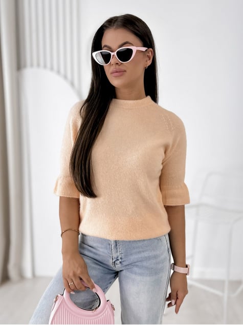 SWETER BRETANE BRZOSKWINIOWY