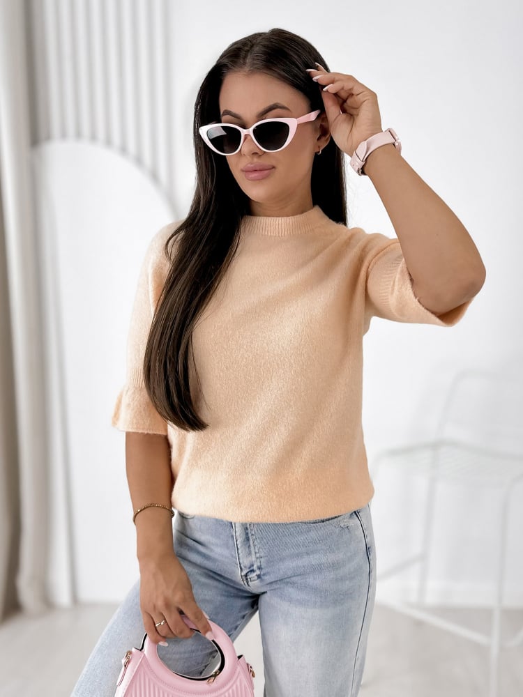 SWETER BRETANE BRZOSKWINIOWY