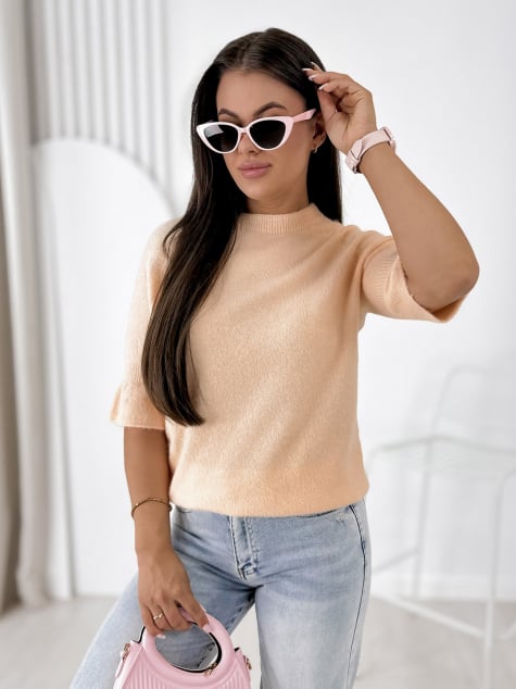 SWETER BRETANE BRZOSKWINIOWY