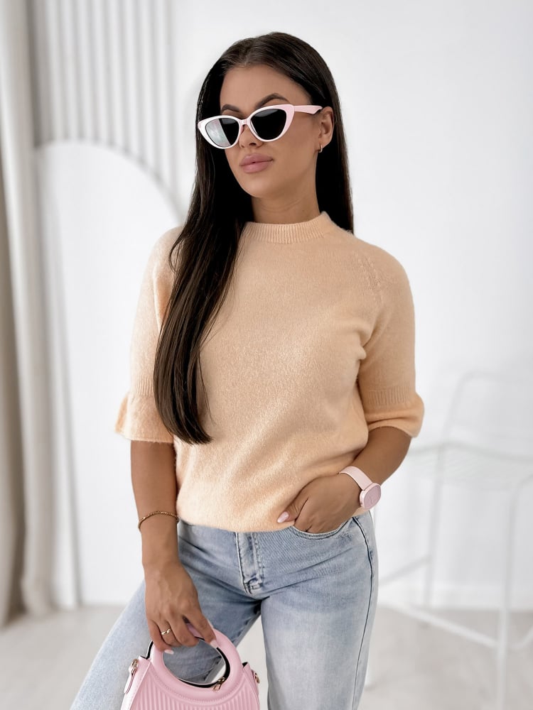 SWETER BRETANE BRZOSKWINIOWY