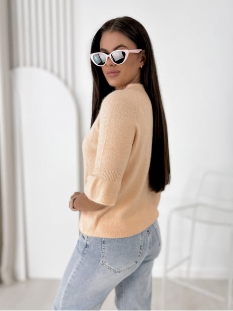 SWETER BRETANE BRZOSKWINIOWY