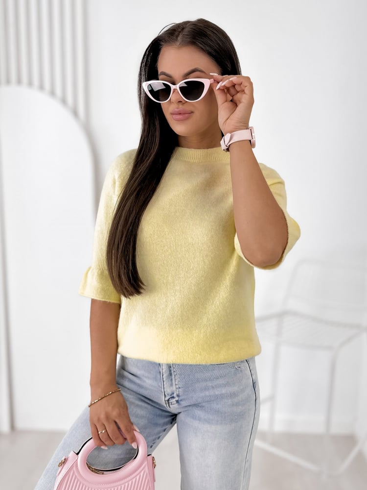 SWETER BRETANE ŻÓŁTY