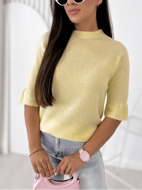 SWETER BRETANE ŻÓŁTY