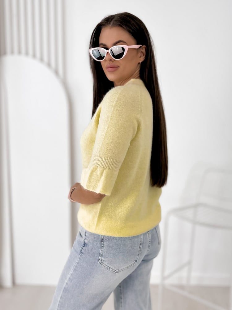 SWETER BRETANE ŻÓŁTY