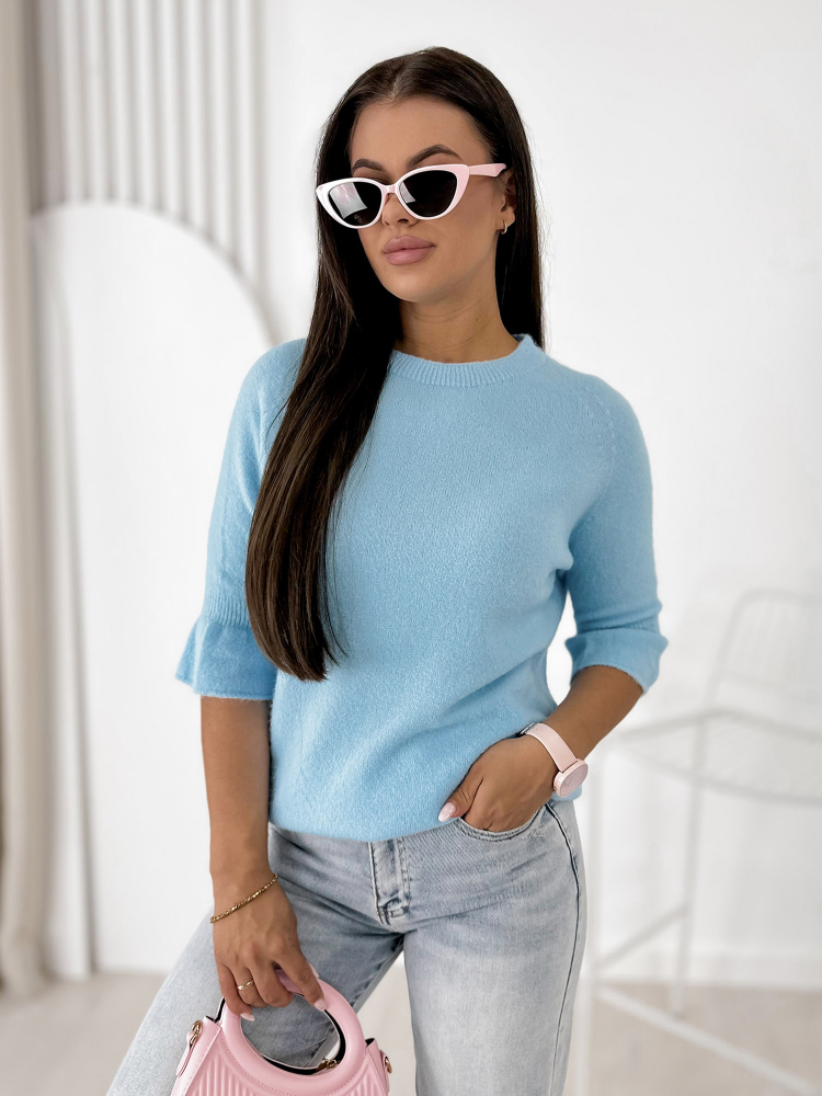 SWETER BRETANE BŁĘKITNY