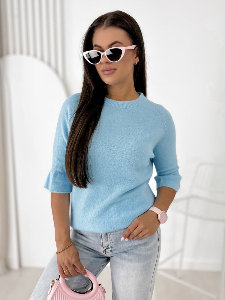 SWETER BRETANE BŁĘKITNY