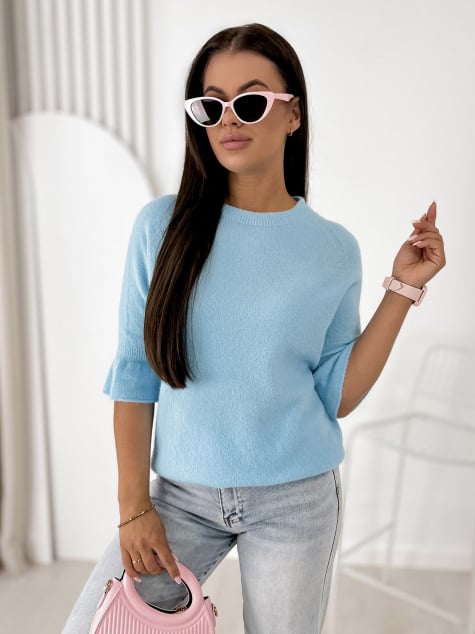 SWETER BRETANE BŁĘKITNY