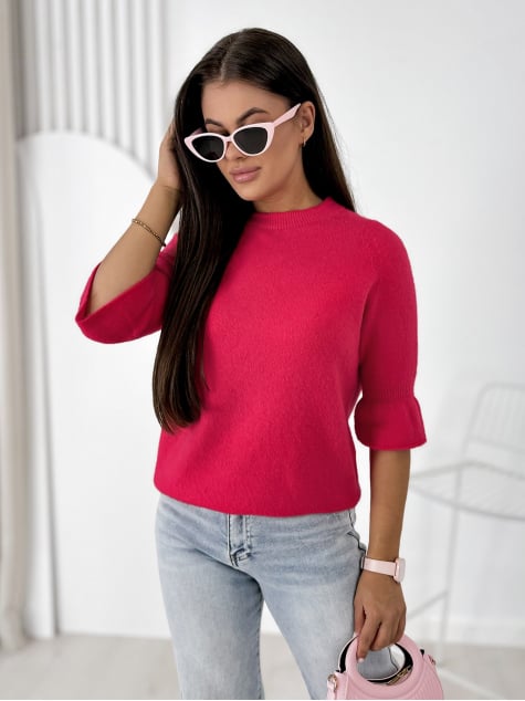 SWETER BRETANE MALINOWY