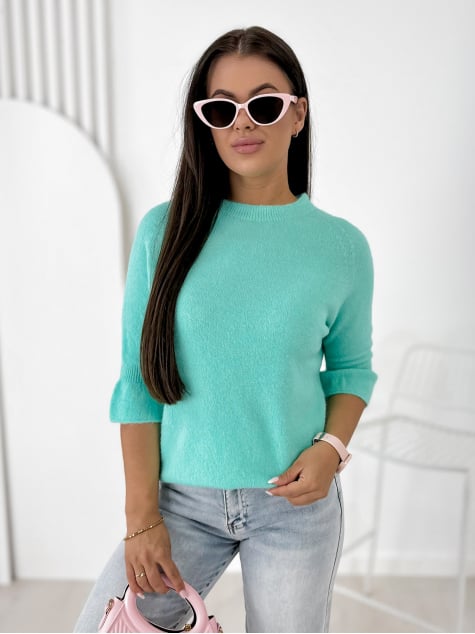 SWETER BRETANE MIĘTOWY