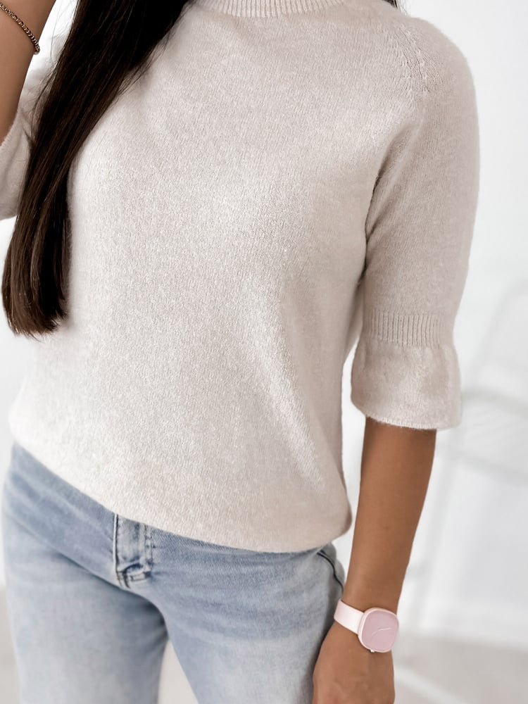 SWETER BRETANE BEŻOWY