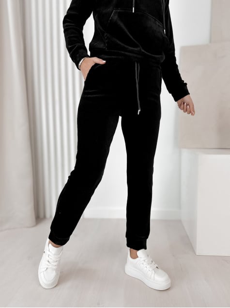 KOMPLET SZTRUKSOWY VISCONTI CZARNY