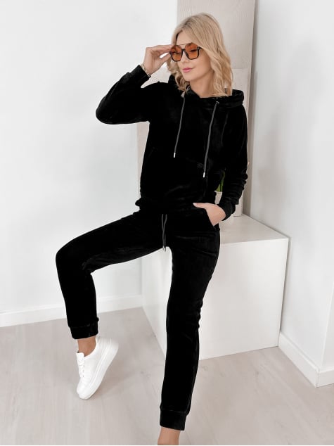 KOMPLET SZTRUKSOWY VISCONTI CZARNY