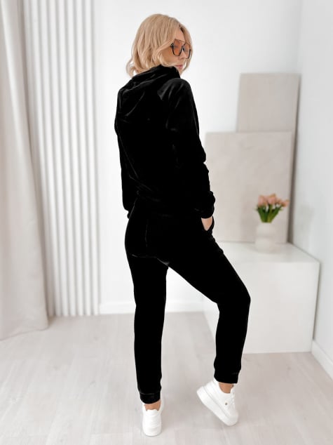 KOMPLET SZTRUKSOWY VISCONTI CZARNY