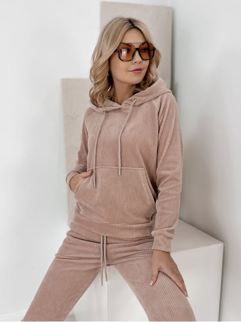 KOMPLET SZTRUKSOWY VISCONTI PUDROWY RÓŻ