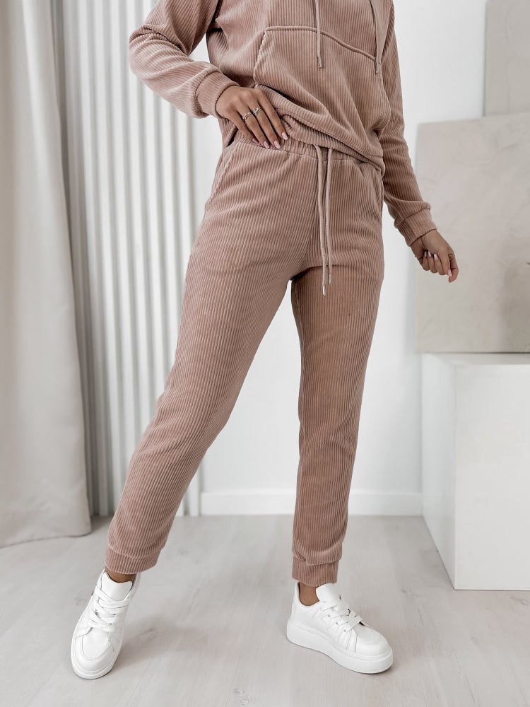 KOMPLET SZTRUKSOWY VISCONTI PUDROWY RÓŻ