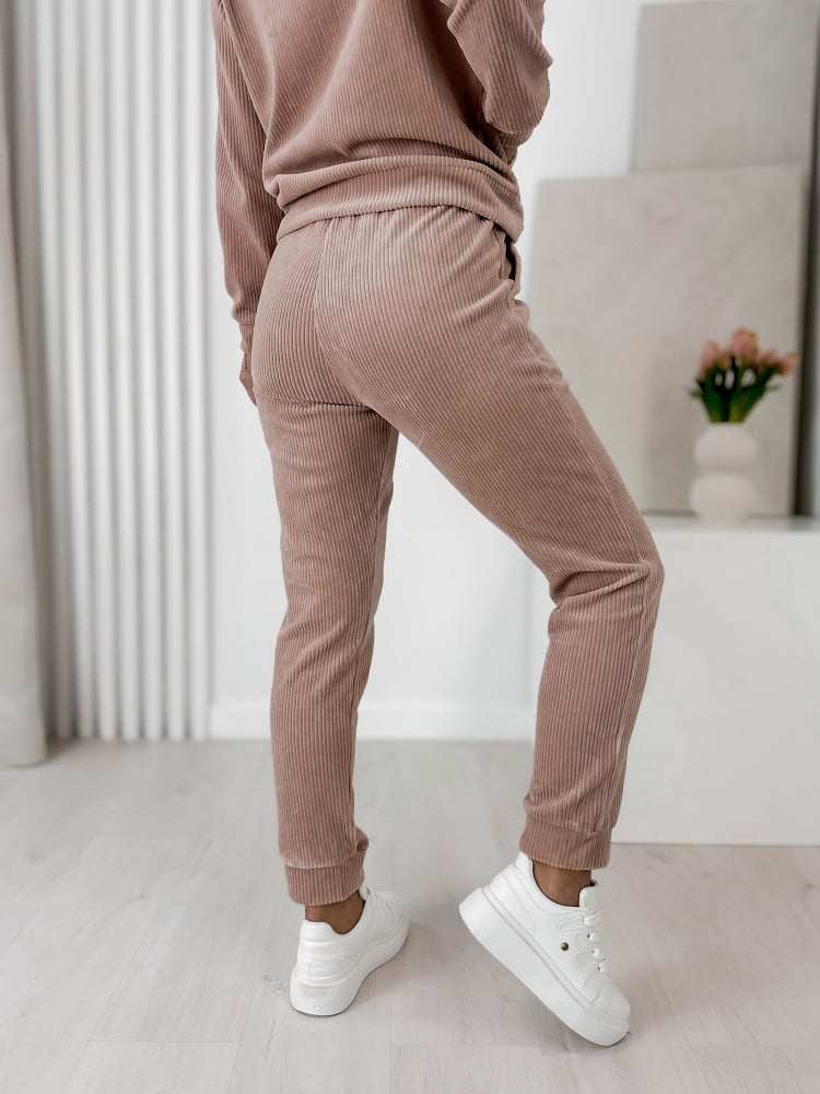 KOMPLET SZTRUKSOWY VISCONTI PUDROWY RÓŻ