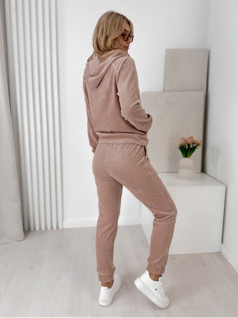 KOMPLET SZTRUKSOWY VISCONTI PUDROWY RÓŻ