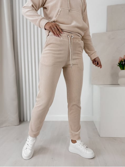 KOMPLET SZTRUKSOWY VISCONTI BEŻOWY