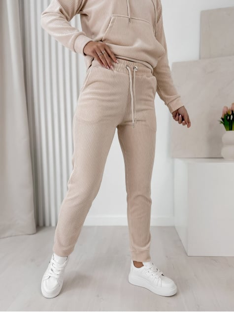 KOMPLET SZTRUKSOWY VISCONTI BEŻOWY