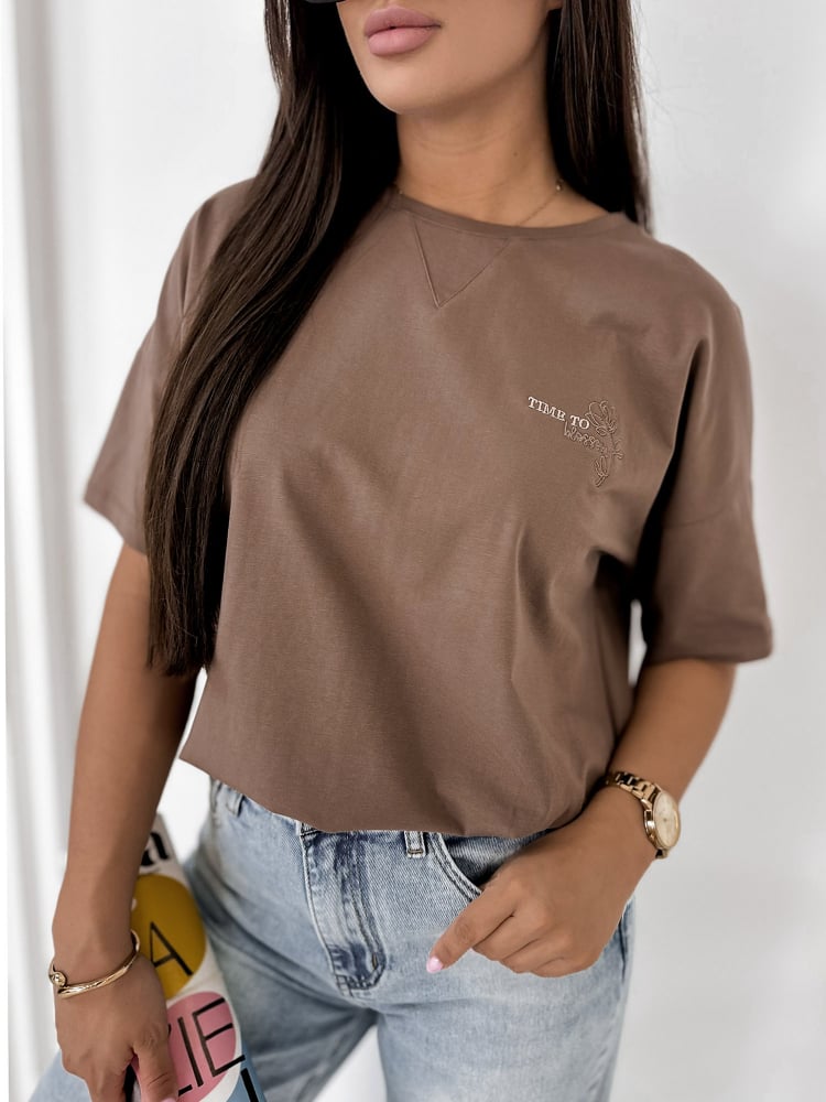 BLUZKA PELLAS BRĄZOWA