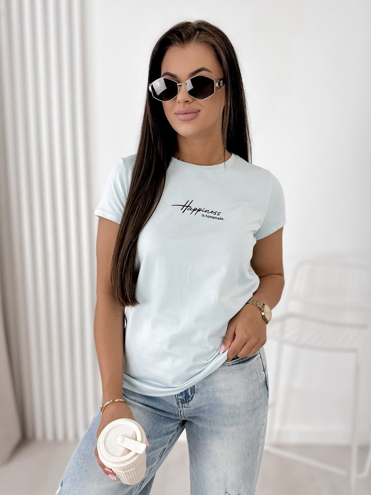 BLUZKA HAPINES BŁĘKITNA