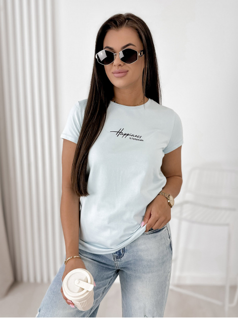 BLUZKA HAPINES BŁĘKITNA