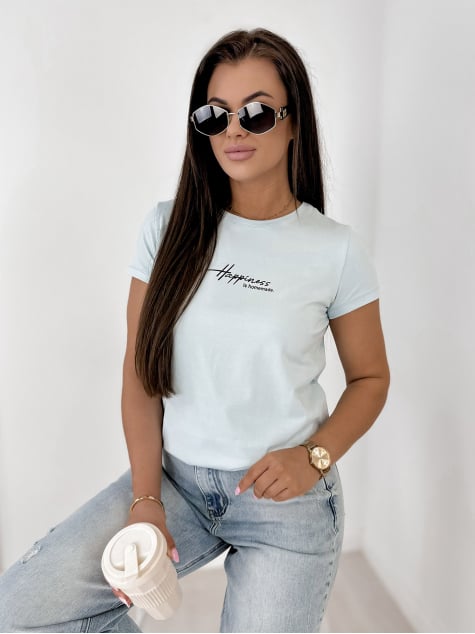 BLUZKA HAPINES BŁĘKITNA