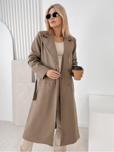 PŁASZCZ AVORIAZ CIEMNOBEŻOWY