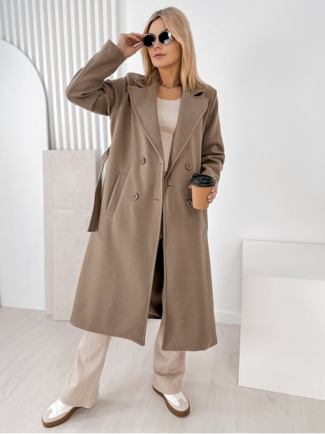 PŁASZCZ AVORIAZ CIEMNOBEŻOWY