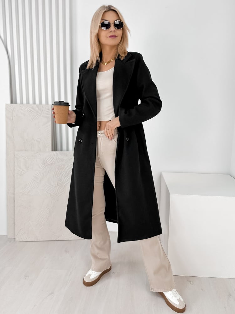 PŁASZCZ AVORIAZ CZARNY