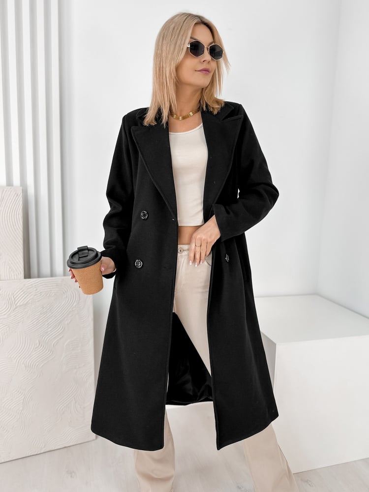 PŁASZCZ AVORIAZ CZARNY