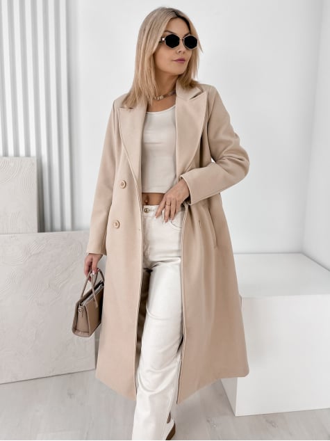 PŁASZCZ AVORIAZ BEŻOWY